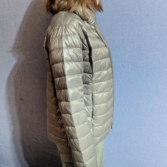 Nuage Sport Metallic Silver Down Puffer Jacket – Women’s M – NWT - Picture 5 of 6